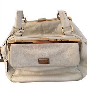 Dolce and Gabbana cream handbag